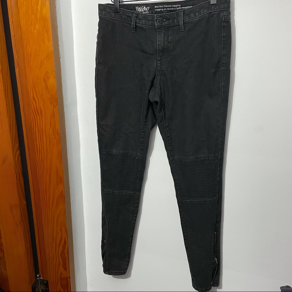 Mossimo Moto mid rise denim leggings